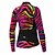 cheap Cycling Clothing-21Grams Women&#039;s Cycling Jersey Long Sleeve Bike Jersey Top with 3 Rear Pockets Breathable Quick Dry Moisture Wicking Mountain Bike MTB Road Bike Cycling Green Purple Yellow Spandex Polyester Zebra
