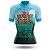 abordables Vêtements de cyclisme-21Grams Femme Maillot Velo Cyclisme Manches Courtes Cyclisme Maillot Top avec 3 poches arrière Respirable Séchage rapide Evacuation de l&#039;humidité VTT Vélo tout terrain Vélo Route Vert Jaune Bleu Ciel