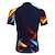 cheap Cycling Clothing-21Grams Men&#039;s Cycling Jersey Short Sleeve Bike Jersey Top with 3 Rear Pockets Breathable Quick Dry Moisture Wicking Mountain Bike MTB Road Bike Cycling Green Purple Yellow Spandex Polyester Rainbow