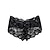 abordables Sexy Lingerie-Mujer 1 PC Panties Sencillo Sensual Confort Flor Nailon Encaje Negro Blanco