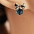 cheap Women&#039;s Jewelry-Chic Modern Women&#039;s Cube &amp; Bowknot Earrings