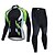 cheap Cycling Clothing-21Grams Men&#039;s Long Sleeve Cycling Jersey with Tights Mountain Bike MTB Road Bike Cycling Winter White Green Sky Blue Bike Spandex Polyester Clothing Suit 3D Pad Breathable Quick Dry Moisture Wicking