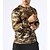 abordables Vêtements de chasse-Homme Manches Longues T-shirt de chasse camouflage Tee-shirt Extérieur Automne Printemps Eté Résistant aux ultraviolets Séchage rapide Anti-transpiration Confortable Térylène camouflage Camouflage de