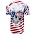 cheap Cycling-21Grams Men&#039;s Short Sleeve Downhill Jersey Mountain Bike MTB Road Bike Cycling Red Skull USA Bike Spandex Polyester Breathable Quick Dry Moisture Wicking Sports Skull USA Clothing Apparel