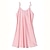 cheap Sleep &amp; Lounge-Women&#039;s Pajamas Nightgown Nighty Pjs 1 PCS Pure Color Fashion Ultra Slim Comfort Home Christmas Daily Satin Breathable Gift Straps Sleeveless Backless Split Summer Spring Light Pink Champagne