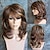 cheap City to Beach-Synthetic Wig Curly Minaj Layered Haircut Wig Long Medium Brown / Strawberry Blonde Synthetic Hair Women&#039;s Party Burgundy