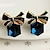 cheap Women&#039;s Jewelry-Chic Modern Women&#039;s Cube &amp; Bowknot Earrings