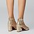 preiswerte Sandals-Damen Sandalen Funkelnde Schuhe Strass Blockabsatz Peep Toe Vintage Wanderschuhe Kunstleder Reißverschluss Silber Gold