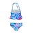 cheap Girls&#039; Swimwear-Toddler Girls&#039; Three Piece Swimwear Swimsuit Backless Layered Ruffle Swimwear Sleeveless Print Tie Dye Blue Purple Pink Sexy Outdoor Beach Bathing Suits 2-8 Years / Summer