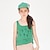 abordables T-shirts et chemisiers pour filles-Tank Fille Enfants Sans Manches Géométrique Lettre Vert Enfants Hauts Frais du quotidien Eté du quotidien Standard 1-5 ans