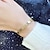 abordables Bijoux Femme-bracelet femme dames classique acier inoxydable cubique zircon incrustation or argent or rose 1 pièce bracelet pour fête cadeaux quotidiens