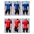 cheap Cycling Clothing-Men&#039;s Short Sleeve Cycling Jersey with Bib Shorts Mountain Bike MTB Road Bike Cycling Red Blue Gradient Bike Spandex Polyester Clothing Suit 3D Pad Breathable Quick Dry Reflective Strips Sports