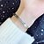 abordables Bijoux Femme-bracelet femme dames classique acier inoxydable cubique zircon incrustation or argent or rose 1 pièce bracelet pour fête cadeaux quotidiens