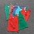 billige T-shirts &amp; Bluser til Piger-Børn Pige Kampvogn Uden ærmer Geometrisk Bogstaver Grøn Blå Lysegrøn Børn Toppe Sej Daglig Sommer Daglig Regulær 1-5 år