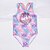 abordables Maillots de Bain pour Fille-Maillot de Bain Fille Maillot de bain One Piece Enfants Imprimer Maillots de Bain Sans Manches Imprimer Bloc de couleur Rose Claire Actif Le style mignon Extérieur Plage Maillots de bain 5-13 ans