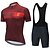 cheap Cycling Clothing-21Grams Men&#039;s Striped Cycling Jersey &amp; Bib Shorts Set