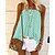 cheap Women&#039;s Tops-Women&#039;s Camisole Tank Top Vest Polka Dot Round Neck Print Casual Streetwear Tops Green Blue Red / 3D Print