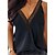 cheap Tops &amp; Blouses-Women&#039;s Tank Top Vest Black Lace Trims Plain Daily Weekend Sleeveless V Neck Streetwear Casual Regular S
