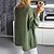 cheap Cardigans-Women&#039;s Cardigan Sweater Jumper Knit Knitted Tunic Open Front Pure Color Outdoor Daily Stylish Casual Spring Summer Green Black S M L / Long Sleeve / Holiday / Regular Fit / Going out