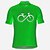 cheap Cycling Clothing-21Grams Men&#039;s Short Sleeve Cycling Jersey Bike Jersey Top with 3 Rear Pockets Breathable Quick Dry Moisture Wicking Mountain Bike MTB Road Bike Cycling Light Yellow Green White Polyester Graphic