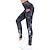 economico Yoga Leggings-Per donna Pantaloni da yoga Fasciante in vita Sollevamento dei glutei Asciugatura rapida Tasche laterali Yoga Fitness Allenamento in palestra Vita alta Camouflage Ghette Pantaloni Nero Verde militare