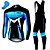 cheap Cycling Clothing-21Grams Men&#039;s Long Sleeve Cycling Jersey with Bib Tights Mountain Bike MTB Road Bike Cycling Burgundy Royal Blue Red Bike UV Resistant Quick Dry Back Pocket Clothing Suit Polyester Spandex Sports