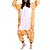 cheap Kigurumi Pajamas-Adults&#039; Kigurumi Pajamas Animal Giraffe Onesie Pajamas Polar Fleece Orange Cosplay For Men and Women Animal Sleepwear Cartoon Festival / Holiday Costumes / Leotard / Onesie / Leotard / Onesie