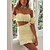 cheap Two Piece Sets-Women&#039;s Sexy Plain Casual Vacation Two Piece Set Off Shoulder Skirt Tube Top Skirt Sets Ruched Ruffle Tops / Slim