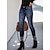 cheap Bottoms-Women&#039;s Jeans Pants Trousers Full Length Denim Side Pockets Micro-elastic Mid Waist Fashion Casual Weekend Dark Blue S M Summer Spring &amp;  Fall