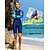 abordables Beach Dresses-SBART Mujer Traje de buceo Elastán Body Protección solar UV Secado rápido Elástico Manga Larga Cremallera delantera - Natación Buceo Surf Submarinismo Retazos Otoño Primavera Verano