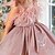 cheap Girls&#039; Dresses-Girls&#039; 3D Sequin Dress Sleeveless Summer Spring Wedding Party Birthday Elegant Princess Kids 3-12 Years Satin Organza
