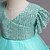 cheap Girls&#039; Dresses-Toddler Little Girls&#039; Dress Sequin Party Performance Tulle Dress Sequins Bow Green Pink Red Knee-length Short Sleeve Princess Cute Dresses Spring Summer Children&#039;s Day Slim 1-5 Years