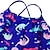 cheap Girls&#039; Swimwear-Kids Girls&#039; One Piece Swimwear Swimsuit Swimwear Sleeveless Animal Green Blue Purple Cute Swimming Bathing Suits 2-8 Years / Spring / Summer