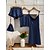 cheap Sleep &amp; Lounge-Women&#039;s 4 Pieces Pajamas Sets Nightshirt Simple Fashion Comfort Pure Color Imitated Silk Home Daily Bed V Wire Breathable Strap Top Long Sleeve Backless Basic Dress Summer Blue Pink