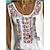 cheap Tops &amp; Blouses-Women&#039;s Floral Casual Daily Holiday Boho Sleeveless Tank Top Camis Round Neck Patchwork Print Ethnic Casual Tops Loose White S / 3D Print