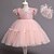 abordables Robes pour Filles-Robe Fille Bébé Robe en Tulle Petit Paillette Paillettes Noeud Soirée Utilisation Vert Rose Claire Rouge Mi-long Polyester Manches Courtes Princesse Le style mignon Robes Printemps Eté Le Jour des