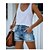 abordables Shorts-Femme Jeans Normal Jean Plein Noir Bleu Mode Taille médiale Court Bureau Casual Eté Printemps &amp; Automne
