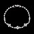 preiswerte Schmuckset-Damen Tropfen-Ohrringe Halskette Armband Tenniskette Einfach Elegant Modisch Koreanisch Diamantimitate Ohrringe Schmuck Silber Für Party Hochzeit Geschenk Alltag Verlobung 1 Set