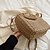 cheap Bags-Women&#039;s Straw Bag Beach Bag Straw Top Handle Bag Holiday Going out Plain Khaki Beige