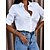 abordables Tops &amp; Blouses-Mujer Camisa Blusa Negro Blanco Rosa Botón Color sólido Plano Casual Diario Manga Larga Cuello Camisero Básico Ropa de calle Casual Regular S