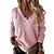 cheap Sweaters-Women&#039;s Sweater Solid Color Casual Long Sleeve Loose Sweater Cardigans V Neck Fall Winter Blue White Black / Holiday