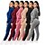 cheap Running &amp; Jogging Clothing-Women&#039;s 2 Piece Full Zip Street Casual Tracksuit Sweatsuit Long Sleeve Winter Warm Breathable Soft Velvet Fitness Gym Workout Running Jogging Sportswear Solid Colored Jacket Blue Pink Gray Champagne