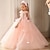 cheap Girls&#039; Dresses-Girls&#039; 3D Sequin Dress Sleeveless Summer Spring Wedding Party Birthday Elegant Princess Kids 3-12 Years Satin Organza