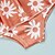 cheap Girls&#039; Swimwear-Kids Girls&#039; Two Piece Swimwear Swimsuit Ruched Ruffle Print Swimwear Sleeveless Floral Brown Active Cute Outdoor Beach Bathing Suits 1-5 Years / Spring / Summer