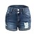 economico Shorts-Per donna Jeans Normale Denim Liscio Nero Blu Di tendenza Vita normale Breve Ufficio Informale Estate Primavera &amp; Autunno