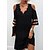 cheap Casual Dresses-Elegant Black Shift Mini Dress for Women
