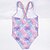 cheap Girls&#039; Swimwear-Kids Girls&#039; One Piece Swimwear Swimsuit Print Swimwear Sleeveless Print Color Block Pink Active Cute Outdoor Beach Bathing Suits 5-13 Years / Spring / Summer