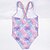 abordables Maillots de Bain pour Fille-Maillot de Bain Fille Maillot de bain One Piece Enfants Imprimer Maillots de Bain Sans Manches Imprimer Bloc de couleur Rose Claire Actif Le style mignon Extérieur Plage Maillots de bain 5-13 ans