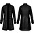 abordables Robes Vintage-Punk et gothique Steampunk Manteau Pardessus Costume Noir / Vin / Rouge Vintage Cosplay Manches Longues Soirée