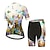 cheap Cycling Clothing-21Grams Women&#039;s Short Sleeve Cycling Jersey with Shorts Mountain Bike MTB Road Bike Cycling Green Red Blue White Butterfly Graffiti Bike Spandex Polyester Clothing Suit 3D Pad Breathable Quick Dry